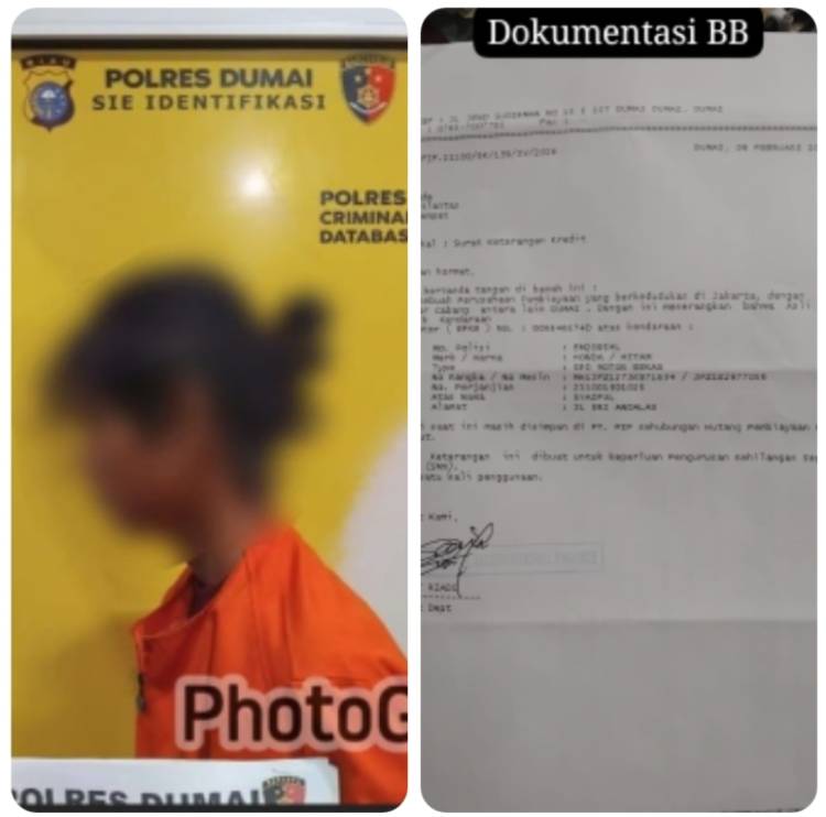Hasil Rekaman CCTV, Polres Dumai Amankan Pelaku Curanmor