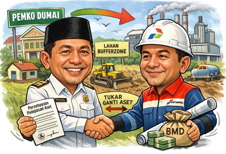 Pemko Dumai Setujui Pelepasan Aset Daerah untuk Bufferzone Kilang Pertamina RU Dumai