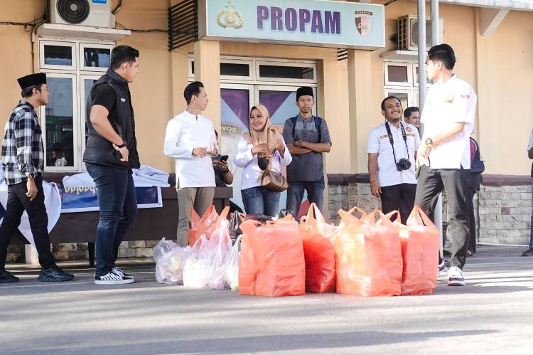 Aksi Sosial Ramadan, Sinergi BPC HIPMI, Karang Taruna, DPC IKA UIR, dan SMSI Dumai