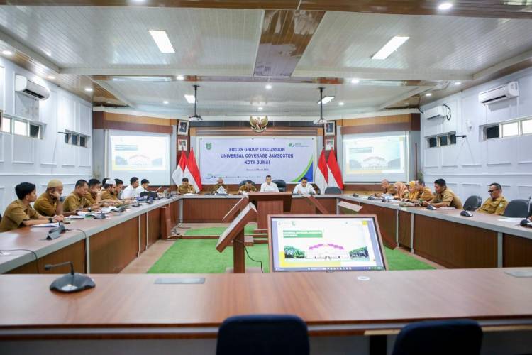 Pemko Dumai Targetkan Perluasan Perlindungan Sosial bagi Pekerja Rentan via FGD Jamsostek