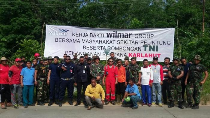 Wilmar Bersama Mitra Kerja dan TNI Gelar Goro Bersama