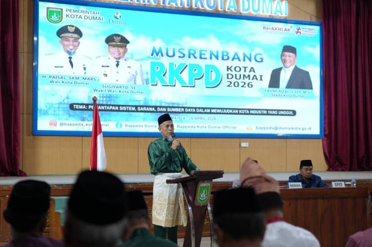 Walikota Dumai Buka Musrenbang RKPD 2026, Fokus Susun Arah Pembangunan 2027