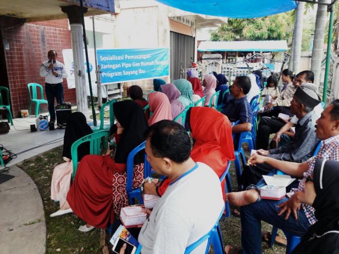 PGN Sosialisasi Pembangunan 100 Sambungan di Kelurahan Sukajadi dan Bintan