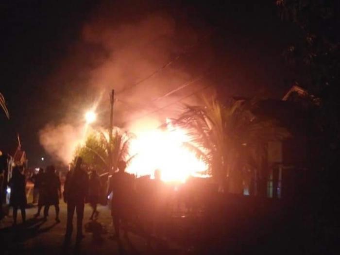 Jelang Sahur, Empat Unit Rumah Ludes Terbakar di Dumai
