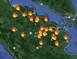39 Titik Panas Tersebar di Riau