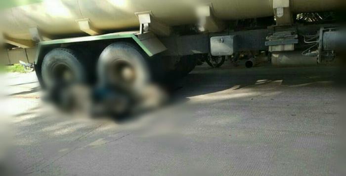 Pengendara Vespa Tergilas Truk Pengangkut CPO Di Dumai