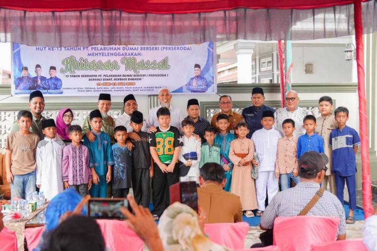 Peduli Masyarakat, PT Pelabuhan Dumai Berseri Gelar Khitanan Massal di 10 Kelurahan