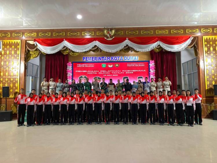 Bakesbangpol Dumai Resmi Buka Pelatihan Paskibraka 2026