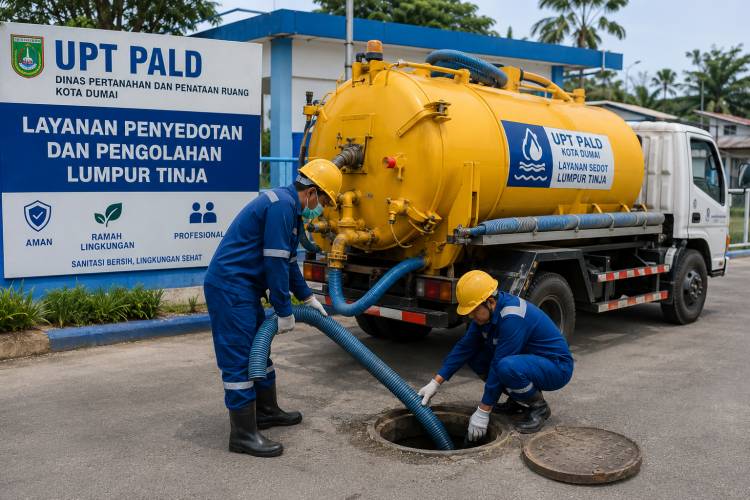 Dispertaru Dumai Hadirkan Layanan Penyedotan Lumpur Tinja Terjadwal