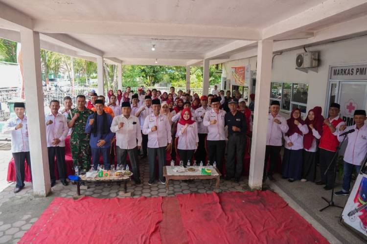 PMI Kota Dumai Kukuhkan Korps Sukarela, Wawako Sugiyarto Apresiasi Aksi Kemanusiaan