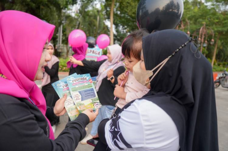 DPPPA Dumai Sosialisasikan PUSPAGA dan Kesetaraan Gender di Area CFD