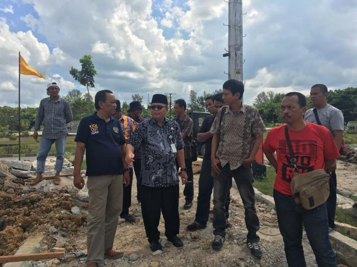 Sekda Dumai Tinjau Pembangunan Astaka MTQ Riau