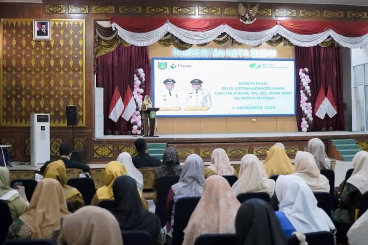 Pemko Dumai Apresiasi Sosialisasi BPJS Ketenagakerjaan Tingkatkan Kesejahteraan Guru